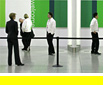 Shareholders standing in the foyer of the AGM 2006